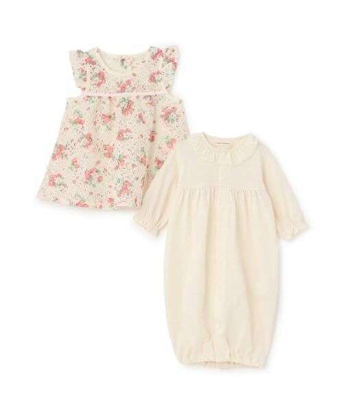 sense of wonder / センス オブ ワンダー ベビー・キッズウエア | 野イチゴレースエプロンつき2WAYオール【オーガニック】【日本製】 | 詳細3