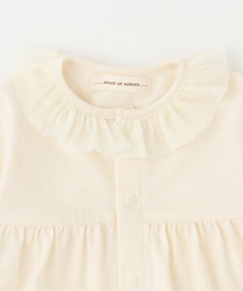 sense of wonder / センス オブ ワンダー ベビー・キッズウエア | 野イチゴレースエプロンつき2WAYオール【オーガニック】【日本製】 | 詳細5