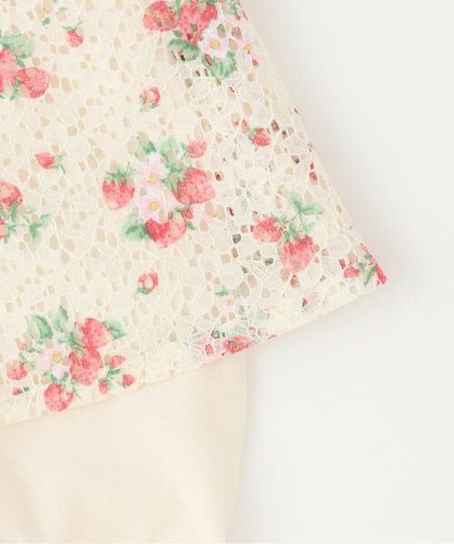 sense of wonder / センス オブ ワンダー ベビー・キッズウエア | 野イチゴレースエプロンつき2WAYオール【オーガニック】【日本製】 | 詳細7