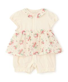 sense of wonder / センス オブ ワンダー ロンパース | 野イチゴレースショートオール【オーガニック】【日本製】