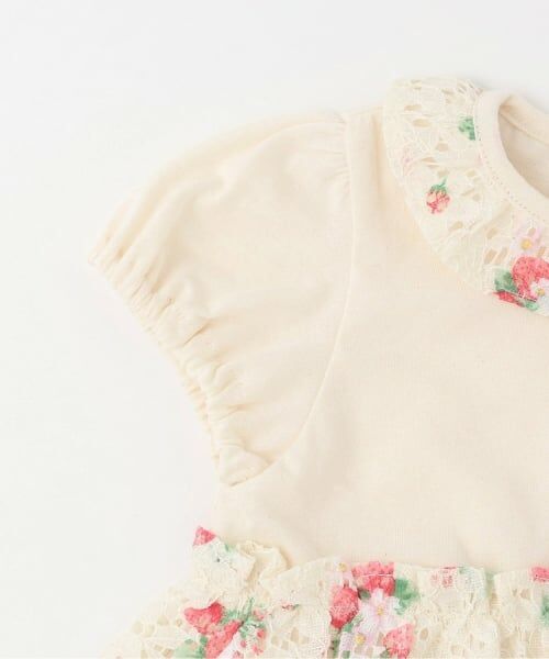 sense of wonder / センス オブ ワンダー ロンパース | 野イチゴレースショートオール【オーガニック】【日本製】 | 詳細3