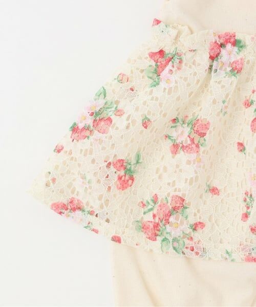 sense of wonder / センス オブ ワンダー ロンパース | 野イチゴレースショートオール【オーガニック】【日本製】 | 詳細4