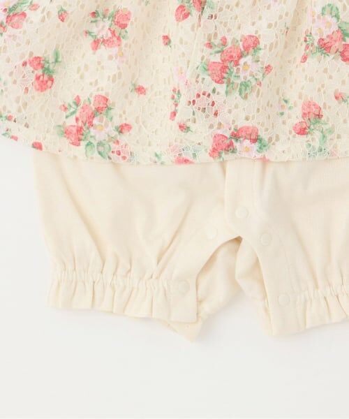 sense of wonder / センス オブ ワンダー ロンパース | 野イチゴレースショートオール【オーガニック】【日本製】 | 詳細5