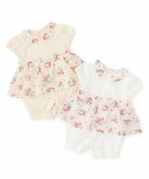 sense of wonder / センス オブ ワンダー ロンパース | 野イチゴレースショートオール【オーガニック】【日本製】 | 詳細7