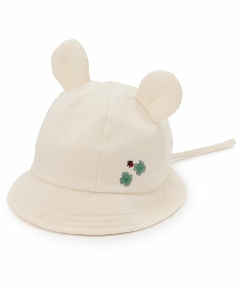 sense of wonder / センス オブ ワンダー ハット | ☆オーガニッククマ耳帽子【日本製】（ECRU(キナリ)）
