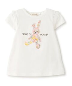 sense of wonder / センス オブ ワンダー Tシャツ | リバティウサギアップリケ半袖Tシャツ