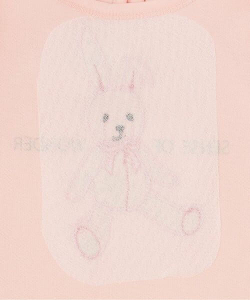 sense of wonder / センス オブ ワンダー Tシャツ | リバティウサギアップリケ半袖Tシャツ | 詳細4