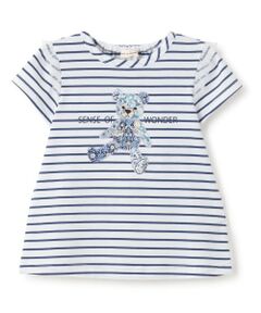 sense of wonder / センス オブ ワンダー Tシャツ | リバティクマアップリケ半袖Tシャツ
