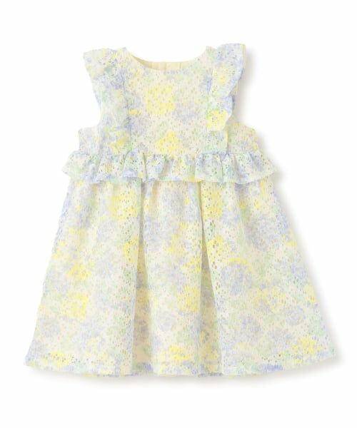 sense of wonder / センス オブ ワンダー ミニ丈・ひざ丈ワンピース | アジサイレースワンピース（レモン イエロー）