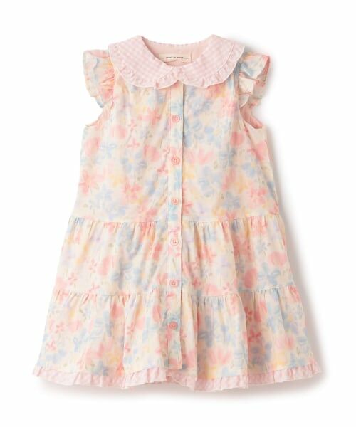 sense of wonder / センス オブ ワンダー ミニ丈・ひざ丈ワンピース | ミルキーブロッサムワンピース（ピンク）