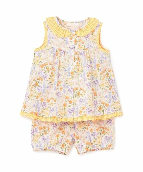 sense of wonder / センス オブ ワンダー Tシャツ | フラワーガーデンセットアップ（黄）