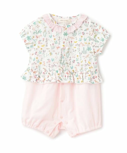 sense of wonder / センス オブ ワンダー ロンパース | THEO GIRLSショートオール【日本製】（ピンク）