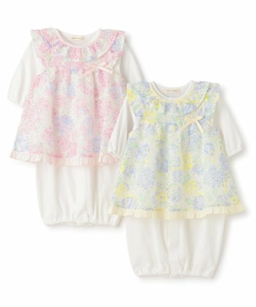 sense of wonder / センス オブ ワンダー ベビー・キッズウエア | アジサイレースエプロンつき2WAYオール【オーガニック】 | 詳細11