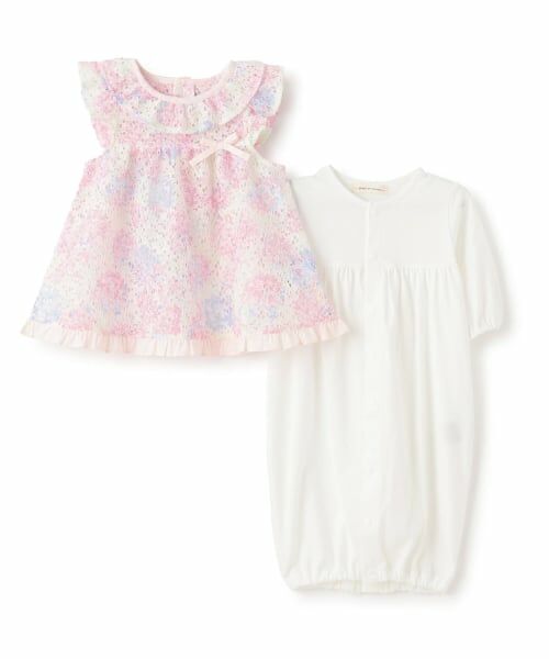 sense of wonder / センス オブ ワンダー ベビー・キッズウエア | アジサイレースエプロンつき2WAYオール【オーガニック】 | 詳細3