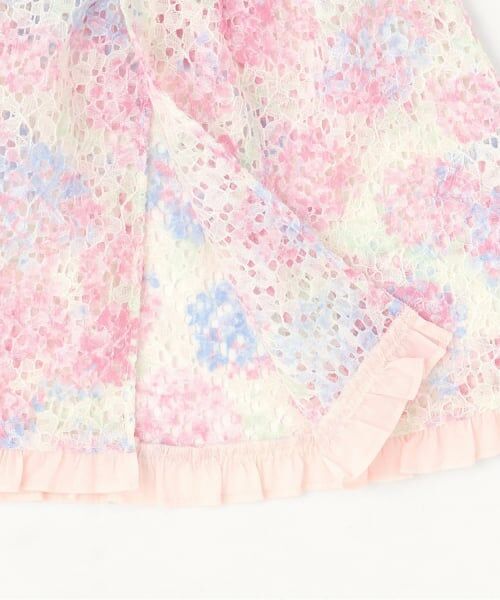 sense of wonder / センス オブ ワンダー ベビー・キッズウエア | アジサイレースエプロンつきショートオール【オーガニック】【日本製】 | 詳細10