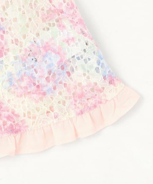 sense of wonder / センス オブ ワンダー ベビー・キッズウエア | アジサイレースエプロンつきショートオール【オーガニック】【日本製】 | 詳細8