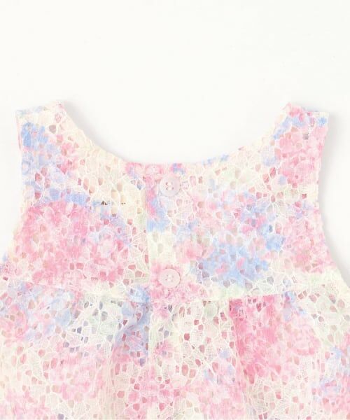 sense of wonder / センス オブ ワンダー ベビー・キッズウエア | アジサイレースエプロンつきショートオール【オーガニック】【日本製】 | 詳細9