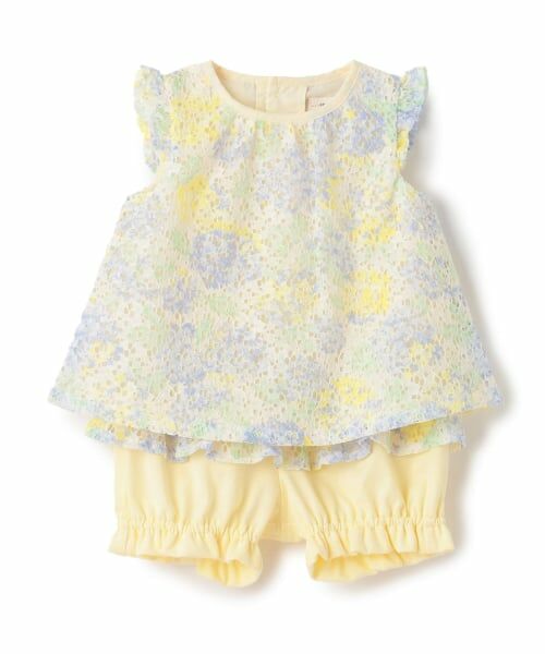 sense of wonder / センス オブ ワンダー ベビー・キッズウエア | アジサイレースベビースーツ【日本製】（レモン イエロー）