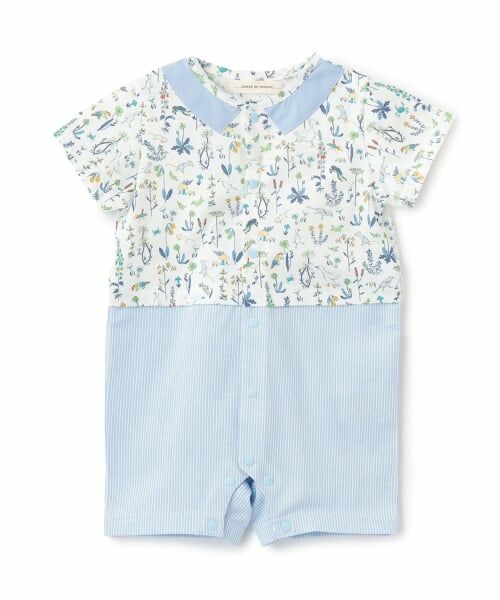 sense of wonder / センス オブ ワンダー ロンパース | THEO BOYSショートオール【日本製】（ブルー）