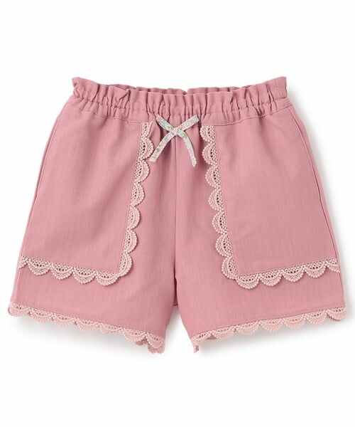 sense of wonder / センス オブ ワンダー ショート・ハーフ・半端丈パンツ | レースポケットパンツ（ピンク）