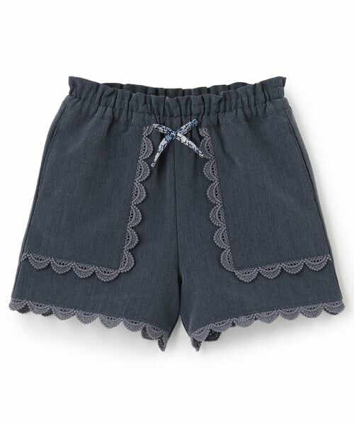sense of wonder / センス オブ ワンダー ショート・ハーフ・半端丈パンツ | レースポケットパンツ（紺）