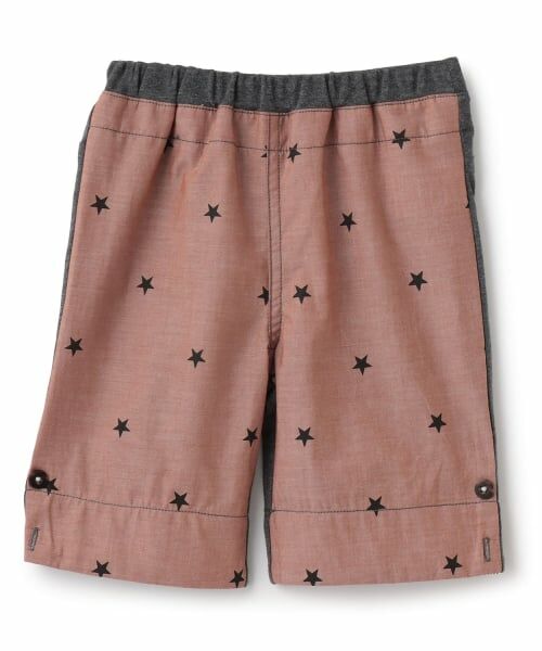 sense of wonder / センス オブ ワンダー ショート・ハーフ・半端丈パンツ | 星柄ダンガリーハーフパンツ(茶)