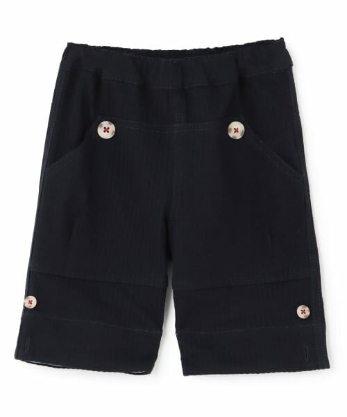 sense of wonder / センス オブ ワンダー ショート・ハーフ・半端丈パンツ | ストレッチサッカーマリンパンツ（紺）