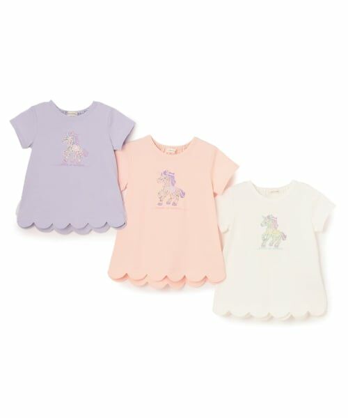 sense of wonder / センス オブ ワンダー Tシャツ | ユニコーンリバティアップリケTシャツ | 詳細9