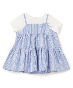 sense of wonder / センス オブ ワンダー その他トップス | レースプリントストライプドッキングチュニック