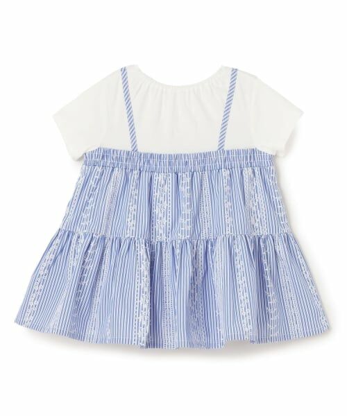 sense of wonder / センス オブ ワンダー その他トップス | レースプリントストライプドッキングチュニック | 詳細1