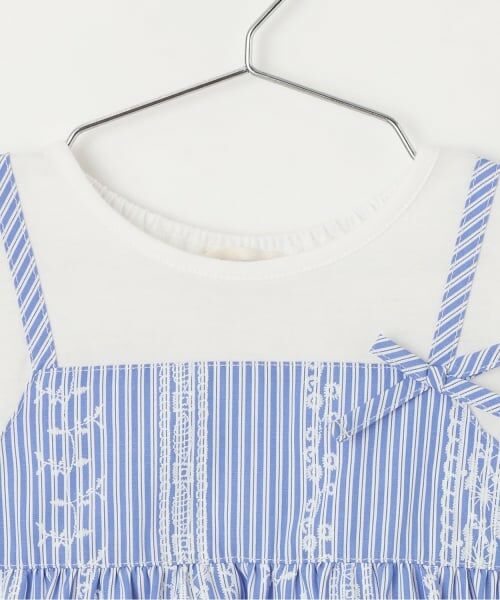 sense of wonder / センス オブ ワンダー その他トップス | レースプリントストライプドッキングチュニック | 詳細2