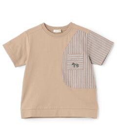 sense of wonder / センス オブ ワンダー Tシャツ | 接触冷感ストライプ切り替え半袖Tシャツ