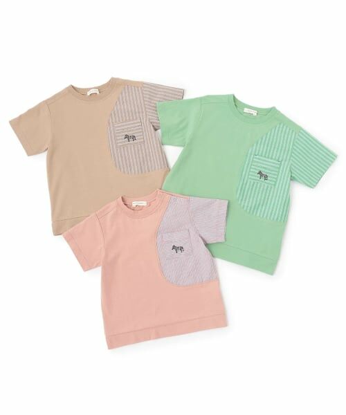 sense of wonder / センス オブ ワンダー Tシャツ | 接触冷感ストライプ切り替え半袖Tシャツ | 詳細7