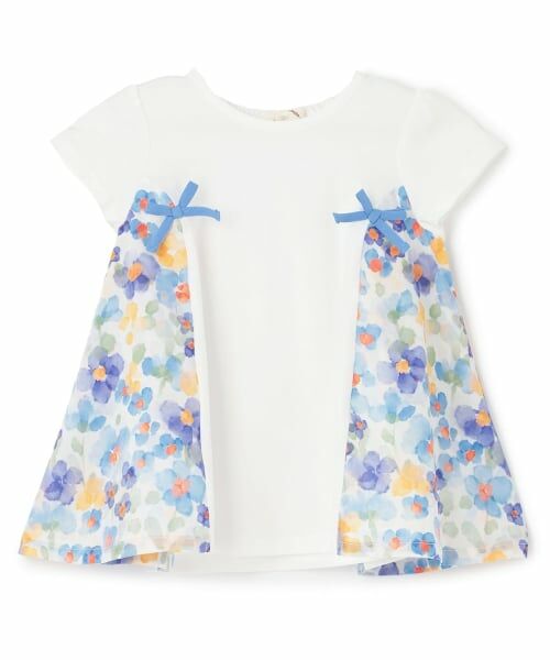 sense of wonder / センス オブ ワンダー その他トップス | 花柄キリカエチュニック（オフ ホワイト）