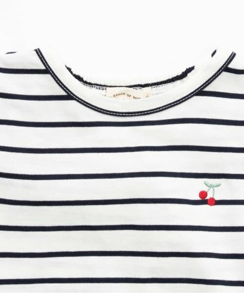 sense of wonder / センス オブ ワンダー Tシャツ | チェリー刺しゅう半袖Tシャツ | 詳細2