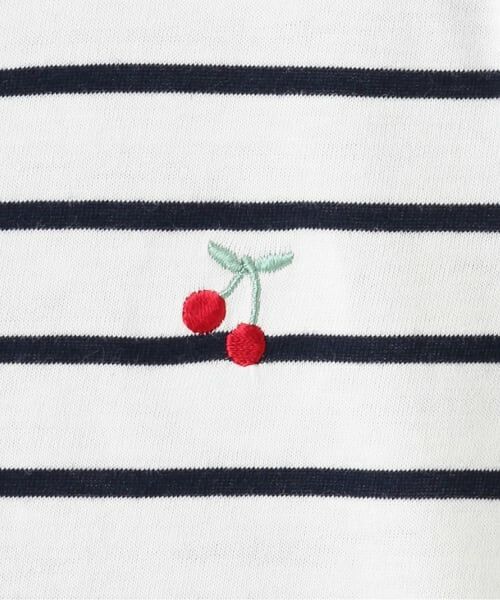 sense of wonder / センス オブ ワンダー Tシャツ | チェリー刺しゅう半袖Tシャツ | 詳細4