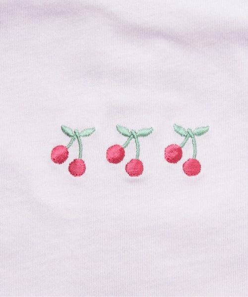 sense of wonder / センス オブ ワンダー Tシャツ | チェリー刺しゅう半袖Tシャツ | 詳細6