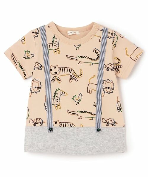 sense of wonder / センス オブ ワンダー Tシャツ | color animal半袖Tシャツ（ベージュ）