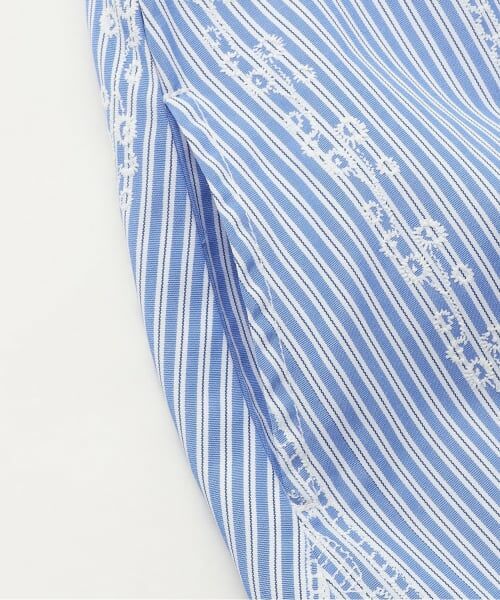 sense of wonder / センス オブ ワンダー ミニ丈・ひざ丈ワンピース | レースプリントストライプワンピース | 詳細4