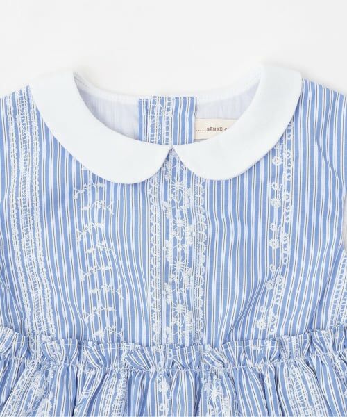sense of wonder / センス オブ ワンダー ベビー・キッズウエア | レースプリントストライプセットアップ | 詳細3
