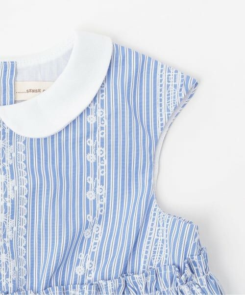 sense of wonder / センス オブ ワンダー ベビー・キッズウエア | レースプリントストライプセットアップ | 詳細4