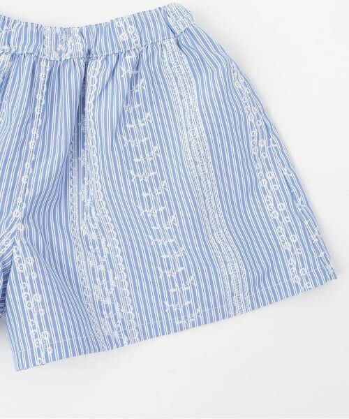 sense of wonder / センス オブ ワンダー ベビー・キッズウエア | レースプリントストライプセットアップ | 詳細9