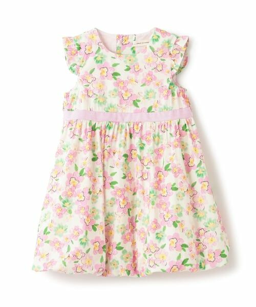 sense of wonder / センス オブ ワンダー ミニ丈・ひざ丈ワンピース | 小花柄バルーンワンピース（ピンク）