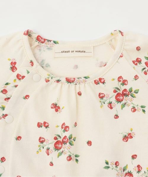 sense of wonder / センス オブ ワンダー ロンパース | オーガニック野イチゴ半袖2WAYオール | 詳細3