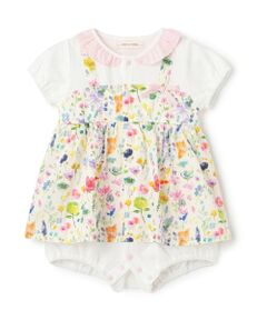 sense of wonder / センス オブ ワンダー ロンパース | ボタニカルフラワー半袖ショートオール