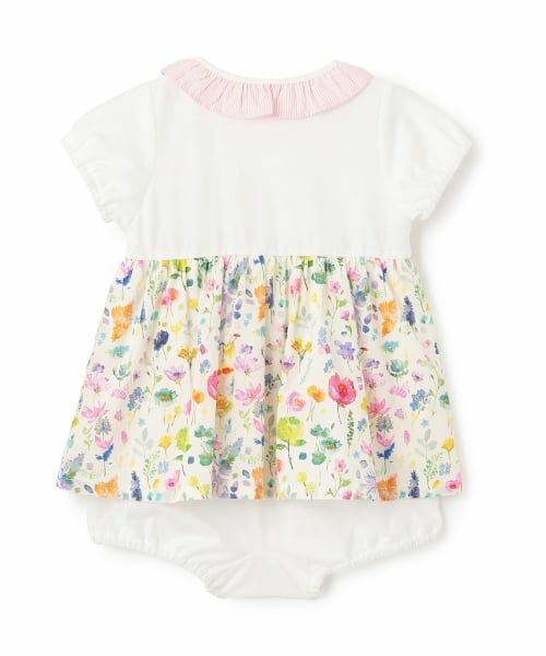 sense of wonder / センス オブ ワンダー ロンパース | ボタニカルフラワー半袖ショートオール | 詳細1