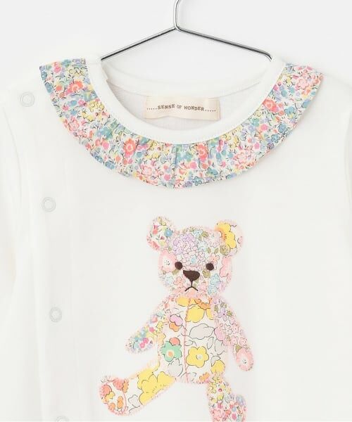 sense of wonder / センス オブ ワンダー ロンパース | リバティウサクマアップリケ2WAYオール | 詳細3