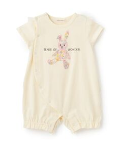 sense of wonder / センス オブ ワンダー ロンパース | リバティウサクマアップリケ半袖ショートオール