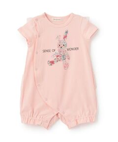 sense of wonder / センス オブ ワンダー ロンパース | リバティウサクマアップリケ半袖ショートオール