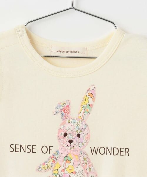 sense of wonder / センス オブ ワンダー ロンパース | リバティウサクマアップリケ半袖ショートオール | 詳細2